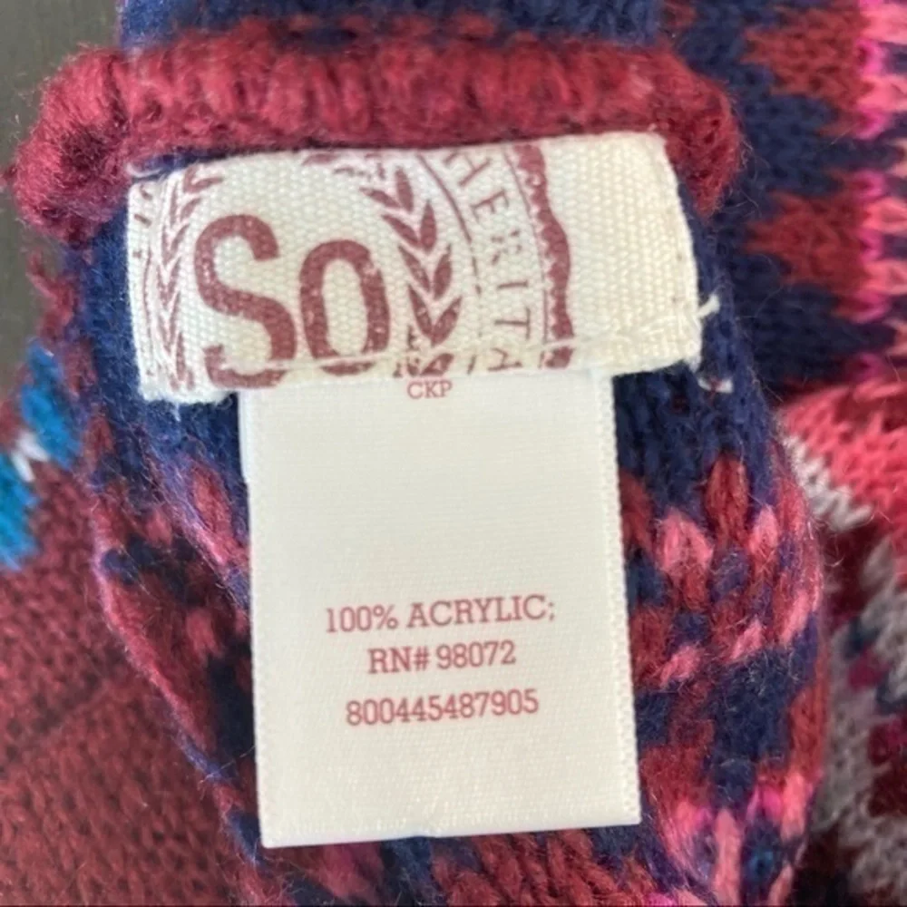 💋 SO Kohl’s fairisle infinity knit winter ski scarf 🧣